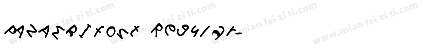 PANAMBIfont Regular字体转换